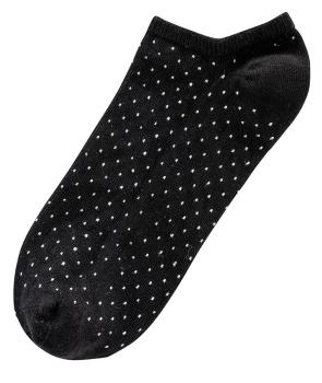 6 Paar TippTexx 24 Damen Sneakersocken Black & White